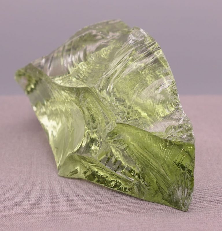 Gem Celestial Gold Green "Heart" Monatomic Andara Crystal 271.9 g. - Image 7