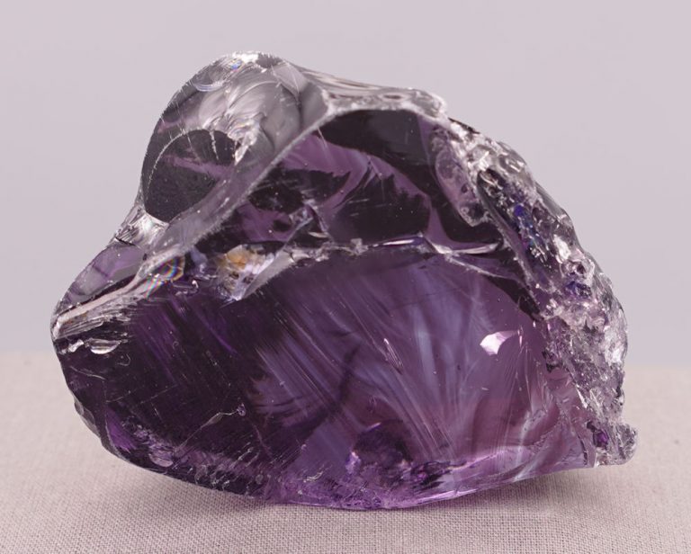 Gem Banded Sovereign Amethyst "Heart" with crystals Monatomic Andara Crystal 224.4 g.