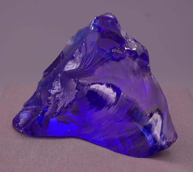Gem Elestial Sapphire/Tanzanite Fire "Heart" Monatomic Andara Crystal 286.8 g.