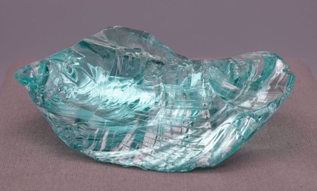 Gem Cyan Angeles "Heart" Monatomic Andara Crystal 256.5 g. - Image 5