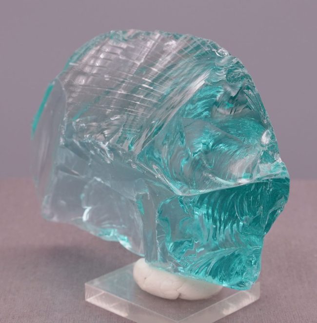 Gem Cyan Angeles "Heart" Monatomic Andara Crystal 256.5 g. - Image 7