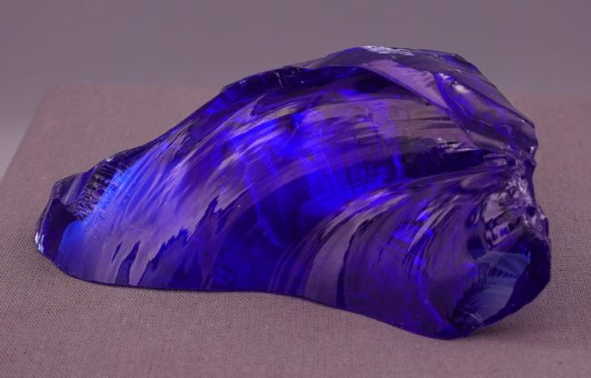 Gem Elestial Sapphire/Tanzanite Fire "Heart" Monatomic Andara Crystal 286.8 g. - Image 8
