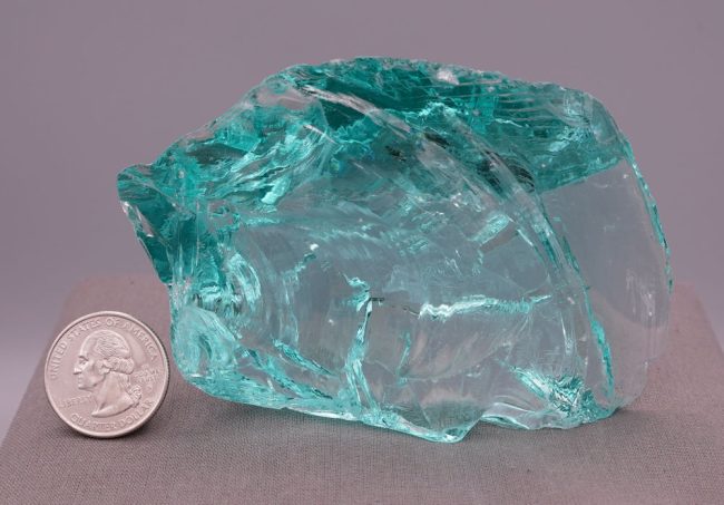Gem Cyan Angeles "Heart" Monatomic Andara Crystal 256.5 g. - Image 8