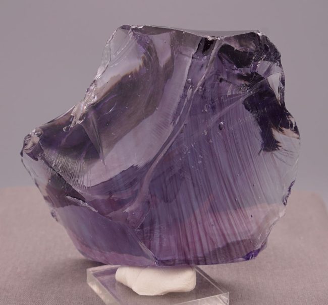 Gem Banded Sovereign Amethyst "Heart" Monatomic Andara Crystal 371.9 g. - Image 5