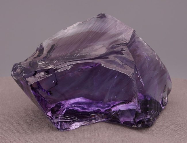 Gem Banded Sovereign Amethyst "Heart" Monatomic Andara Crystal 371.9 g. - Image 7