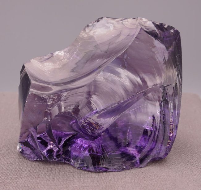 Gem Banded Sovereign Amethyst "Heart" Monatomic Andara Crystal 371.9 g. - Image 9