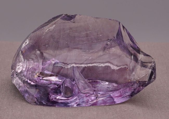 Gem Banded Sovereign Amethyst Monatomic Andara Crystal 90.1 g.