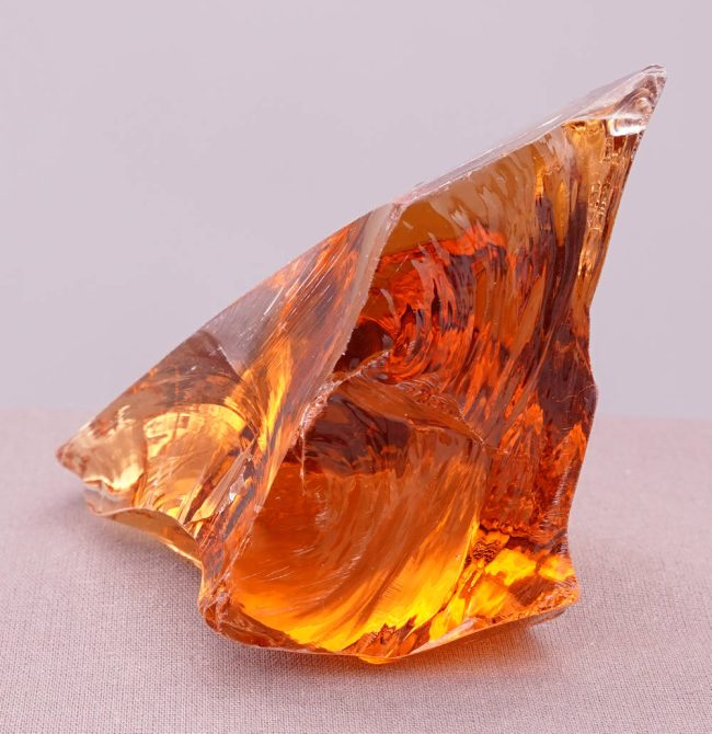 Gem Lemurian Etherium Gold "Heart" Monatomic Andara Crystal 273.9 g. - Image 3