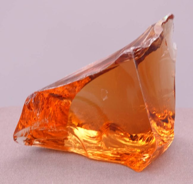 Gem Lemurian Etherium Gold "Heart" Monatomic Andara Crystal 273.9 g. - Image 5