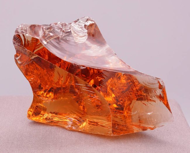 Gem Lemurian Etherium Gold "Heart" Monatomic Andara Crystal 273.9 g. - Image 7