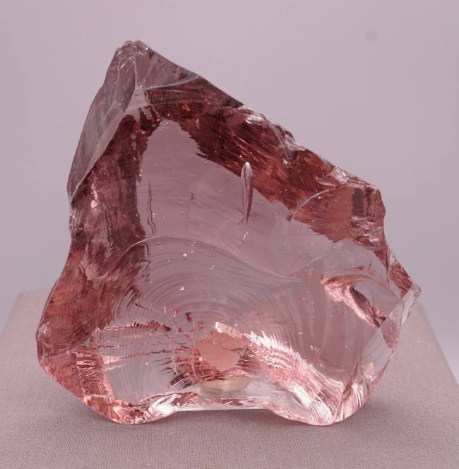 Rare Gem Rose de France "Heart" Monatomic Andara Crystal 408.9 g.