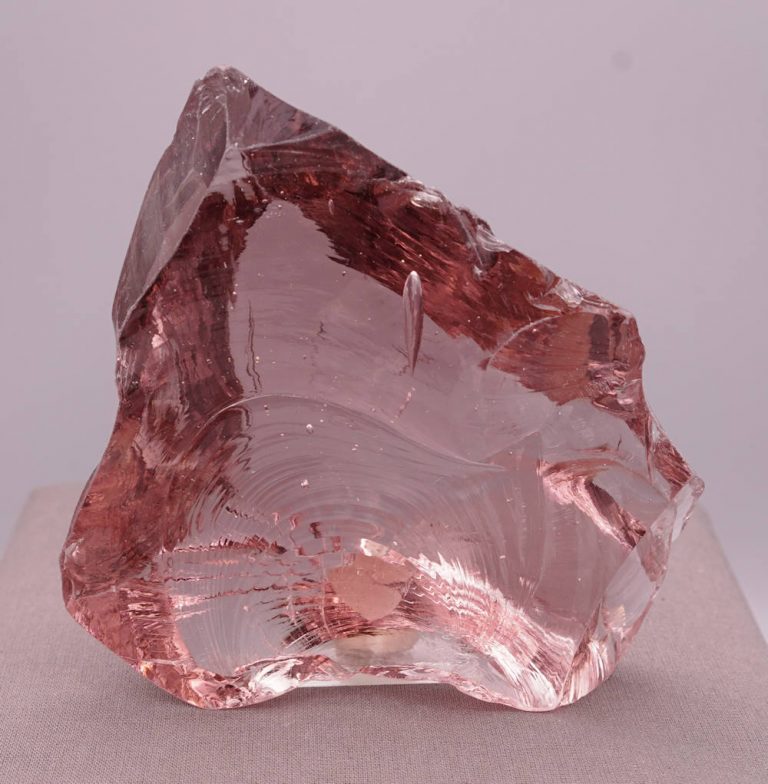 Rare Gem Rose de France "Heart" Monatomic Andara Crystal 408.9 g.