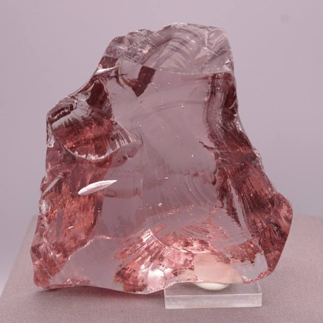 Rare Gem Rose de France "Heart" Monatomic Andara Crystal 408.9 g. - Image 3