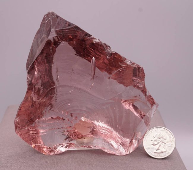 Rare Gem Rose de France "Heart" Monatomic Andara Crystal 408.9 g. - Image 7