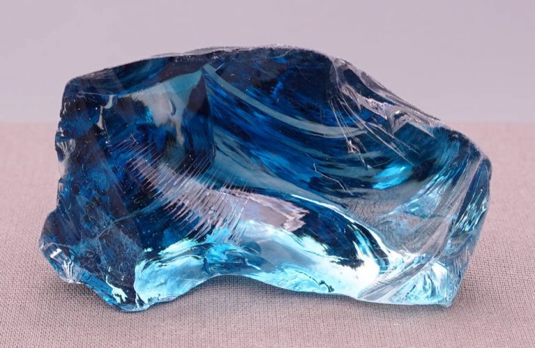 Rare Gem Banded Indigo Elestial Sapphire Monatomic Andara Crystal 96.6 g.