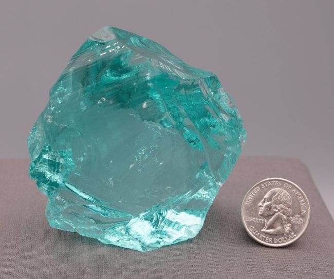 Gem Cyan Angeles "Heart" Monatomic Andara Crystal 276.4 g. - Image 8