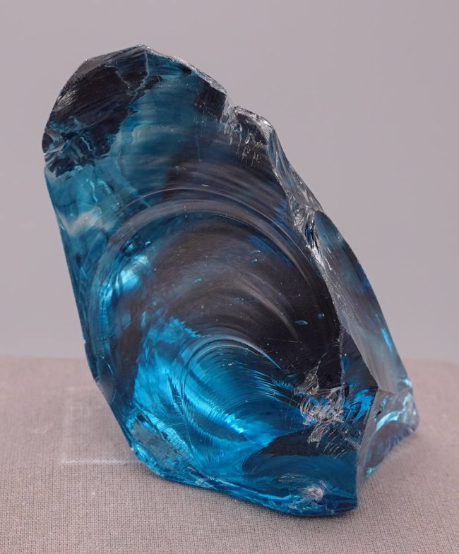 Rare Gem Banded Indigo Elestial Sapphire "Heart" Monatomic Andara Crystal 260.8 g. - Image 7