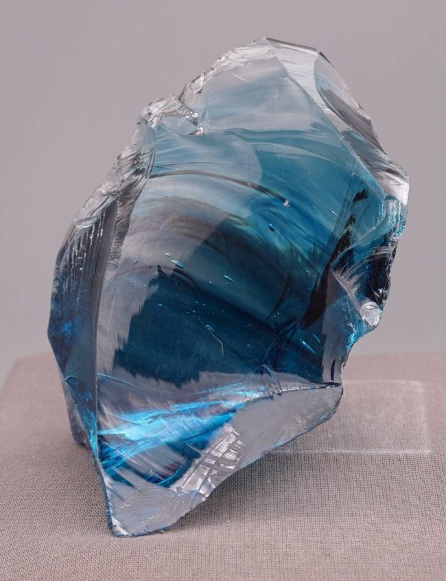 Rare Gem Banded Indigo Elestial Sapphire "Heart" Monatomic Andara Crystal 260.8 g. - Image 8