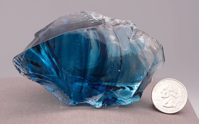 Rare Gem Banded Indigo Elestial Sapphire "Heart" Monatomic Andara Crystal 260.8 g. - Image 10