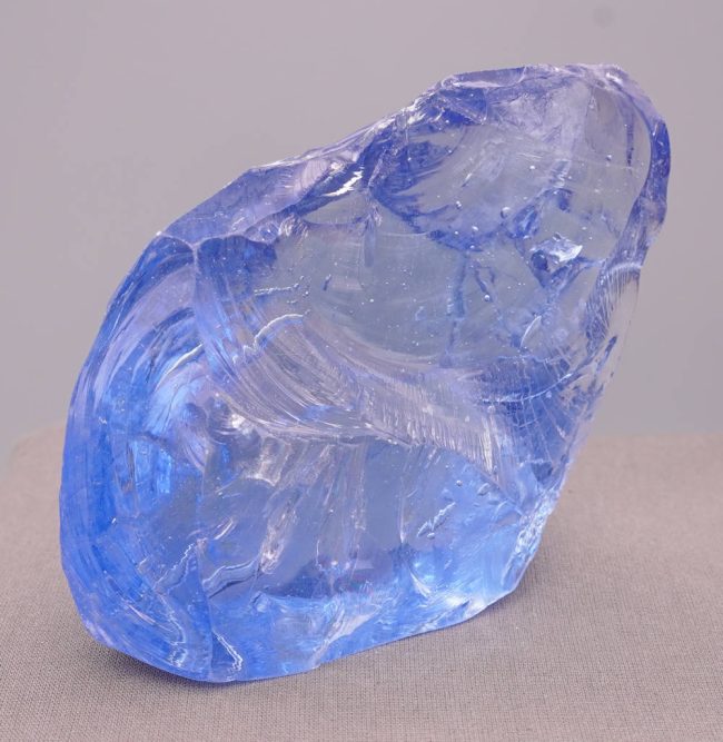 Gem Banded Lady Nellie "Heart" Monatomic Andara Crystal 439.7 g. - Image 3