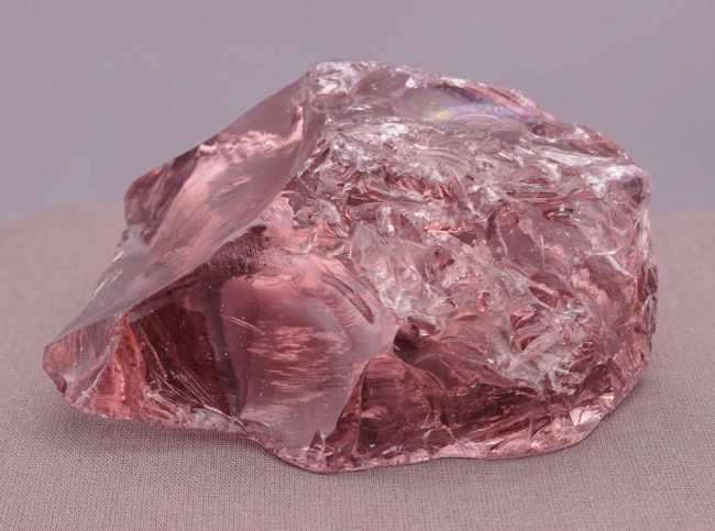 Rare Gem Rose de France "Heart" with crystals Monatomic Andara Crystal 305.6 g. - Image 5