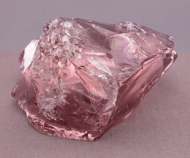 Rare Gem Rose de France "Heart" with crystals Monatomic Andara Crystal 305.6 g. - Image 6
