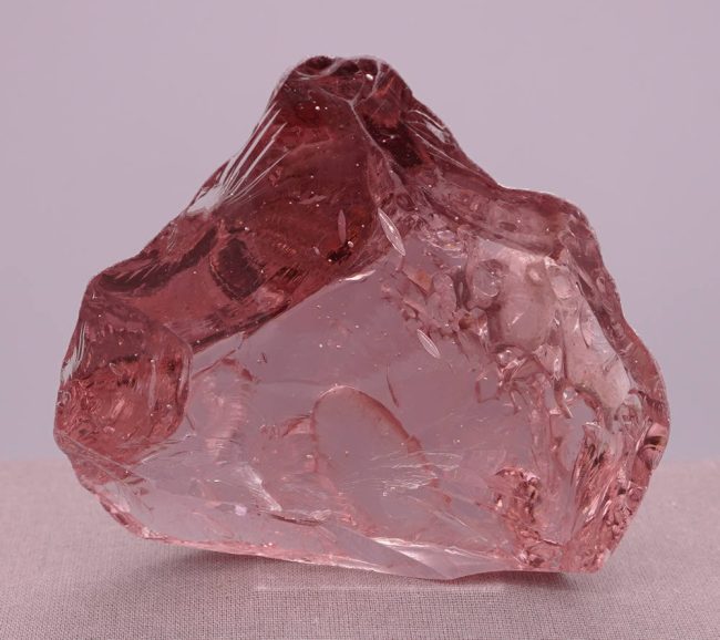 Rare Gem Rose de France "Heart" with crystals Monatomic Andara Crystal 305.6 g. - Image 7