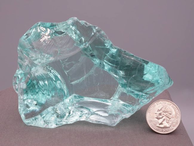Gem Aqua Serenity "Heart" Monatomic Andara Crystal 378.3 g. - Image 7