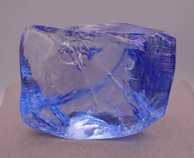 Gem Banded Lady Nellie "Heart" Monatomic Andara Crystal 304.2 g.