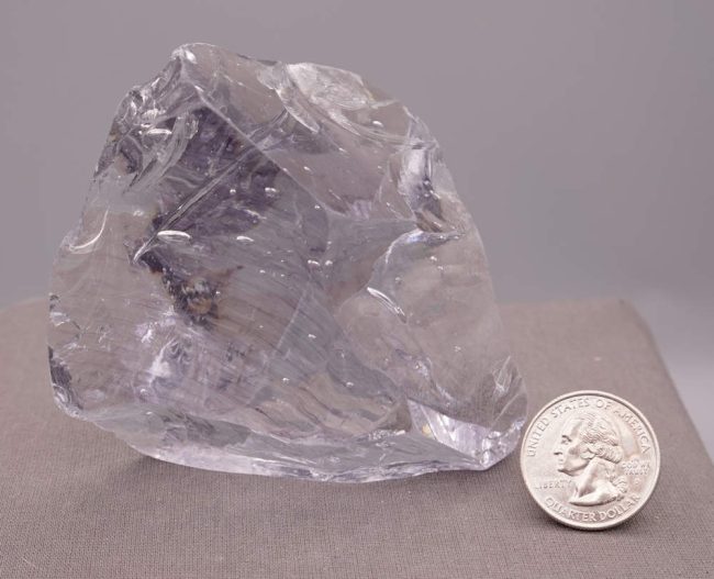 Gem Banded Ascendant Lilac "Heart" Monatomic Andara Crystal 247.4 g. - Image 8