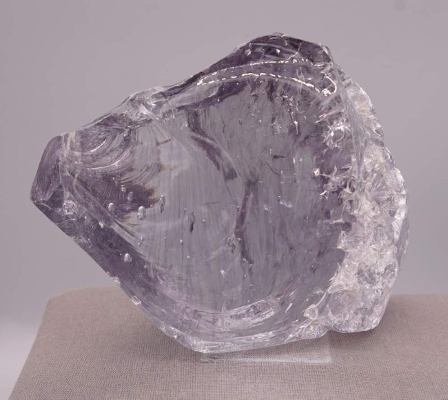 Rare Gem Banded Ascendant Lilac "Heart" with crystals Monatomic Andara Crystal 746.0 g. - Image 3