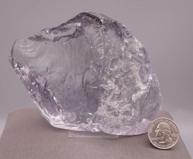 Rare Gem Banded Ascendant Lilac "Heart" with crystals Monatomic Andara Crystal 746.0 g. - Image 8