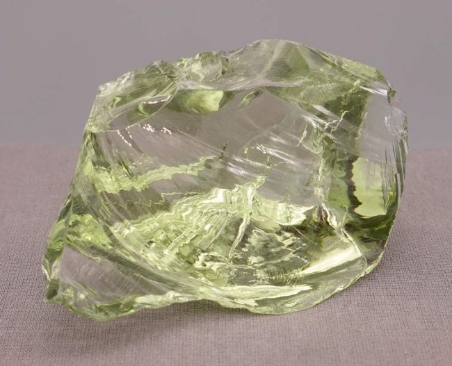 Gem Celestial Gold Green Monatomic Andara Crystal 147.3 g.