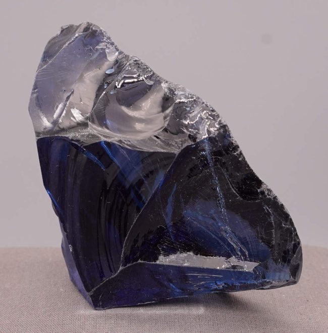 Rare Gem Banded Indigo Elestial Sapphire "Heart" Monatomic Andara Crystal 294.6 g. - Image 3