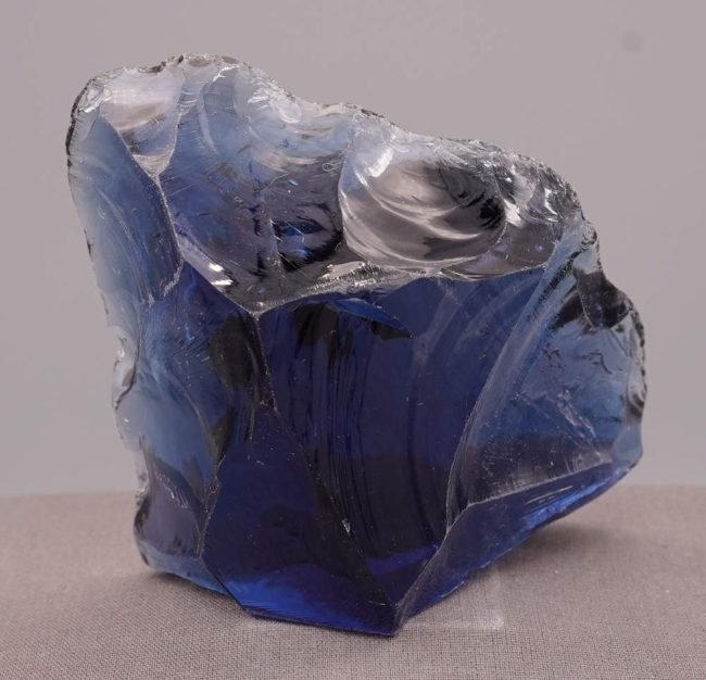 Rare Gem Banded Indigo Elestial Sapphire "Heart" Monatomic Andara Crystal 294.6 g. - Image 4