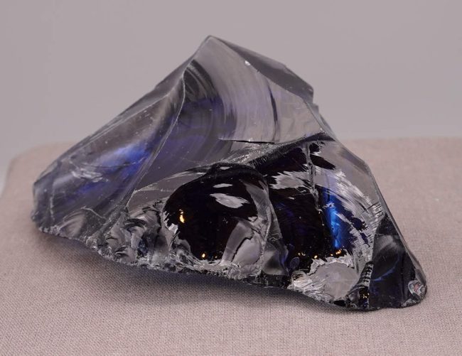 Rare Gem Banded Indigo Elestial Sapphire "Heart" Monatomic Andara Crystal 294.6 g. - Image 8