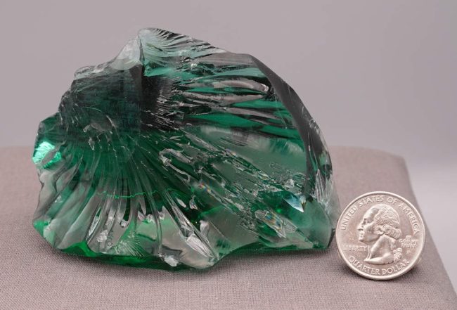 Gem Blue/Green Emerald Shift Monatomic Andara Crystal 189.0 g. - Image 9