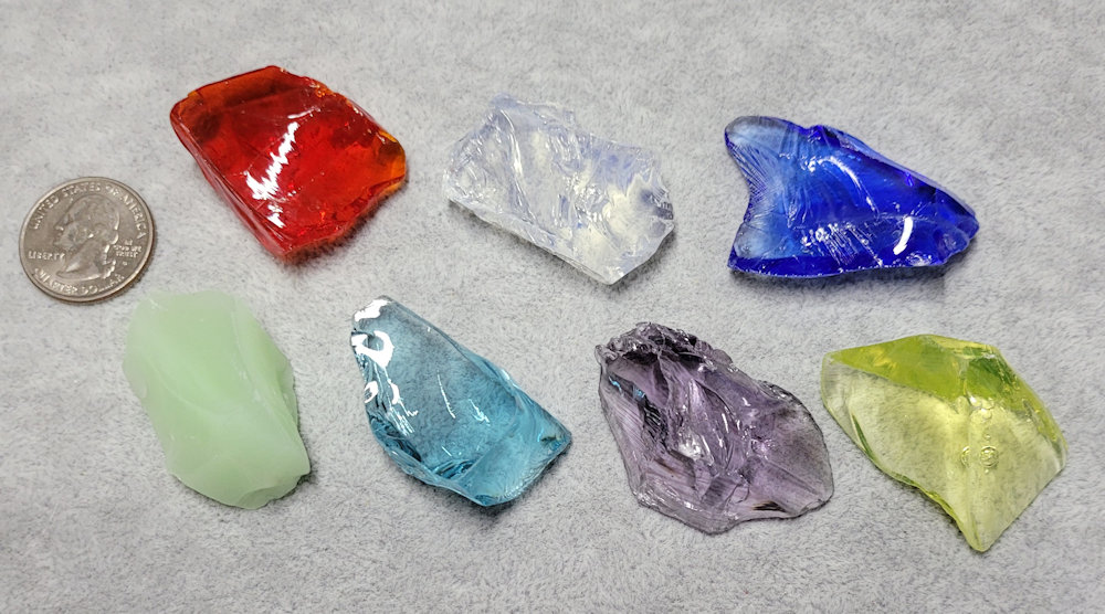 Gem 7 Piece Set Monatomic Andara Crystal 104.7 G. – Life's Treasures Kauai