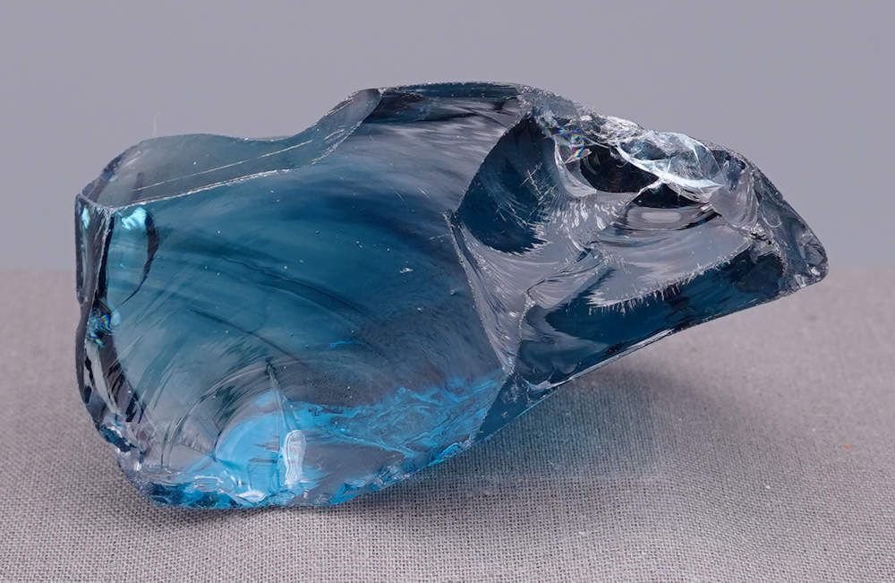 Rare Gem Banded Elestial Starlight Sapphire Monatomic Andara Crystal 96.9 g. - Image 4