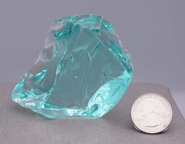 Gem Cyan Angeles "Heart" Monatomic Andara Crystal 148.3 g. - Image 7