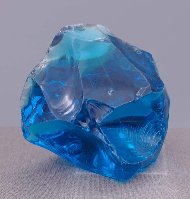 Rare Gem Electric Blue "Heart" Monatomic Andara Crystal 178.3 g. - Image 2