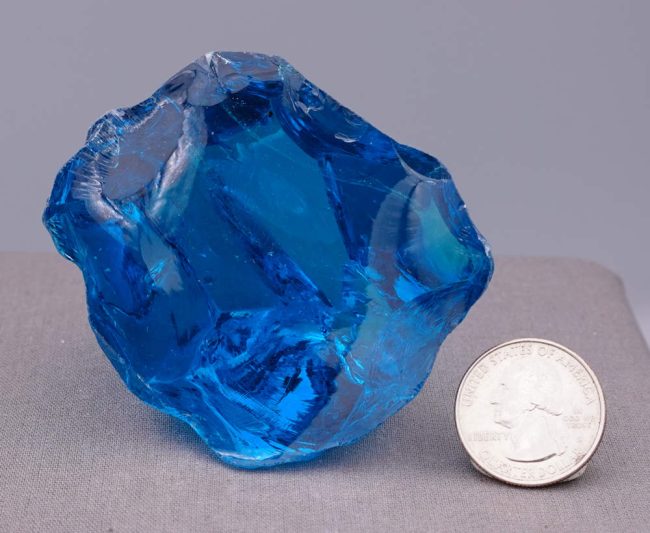 Rare Gem Electric Blue "Heart" Monatomic Andara Crystal 178.3 g. - Image 8