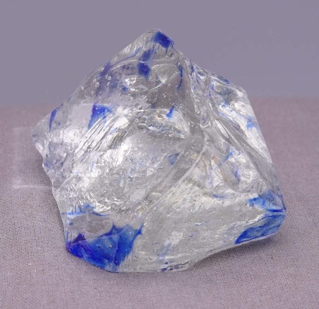 Rare Gem Bicolor Elestial Sapphire/Cosmic Ice Monatomic Andara Crystal 107.8 g. - Image 7