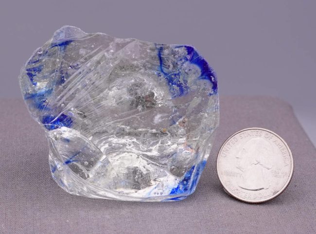 Rare Gem Bicolor Elestial Sapphire/Cosmic Ice Monatomic Andara Crystal 107.8 g. - Image 8