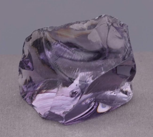 Gem Banded Sovereign Amethyst Monatomic Andara Crystal 84.6 g. - Image 2