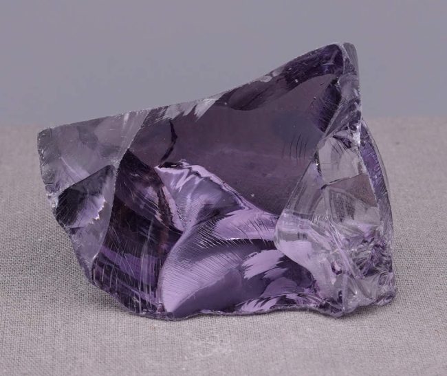 Gem Banded Sovereign Amethyst Monatomic Andara Crystal 84.6 g.