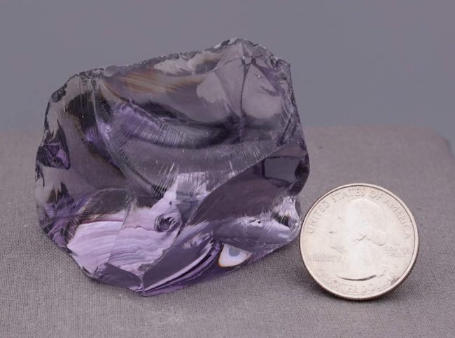 Gem Banded Sovereign Amethyst Monatomic Andara Crystal 84.6 g. - Image 8