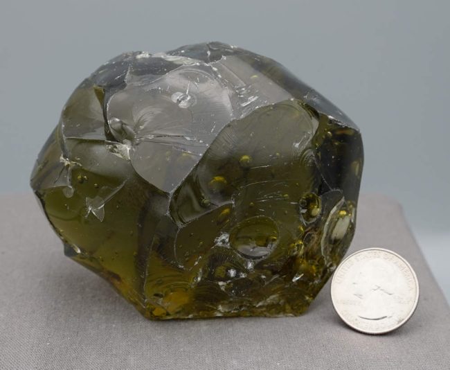 Gem Terra Olive "Heart" Monatomic Andara Crystal 534.0 g. - Image 9