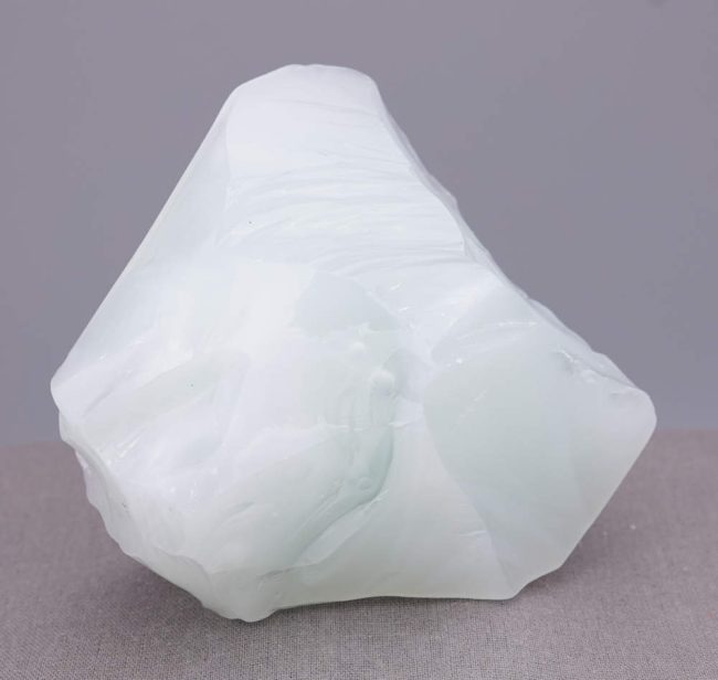 Rare Gem Banded Angel Aura Cosmic Ice "Heart" Monatomic Andara Crystal 381.3 g. - Image 3