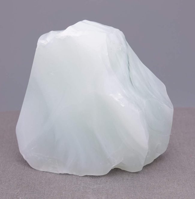 Rare Gem Banded Angel Aura Cosmic Ice "Heart" Monatomic Andara Crystal 381.3 g. - Image 6